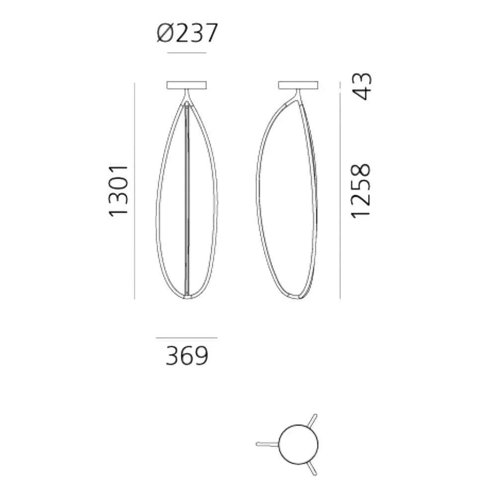 Artemide Arrival 130 Ceiling Light | All Square Lighting