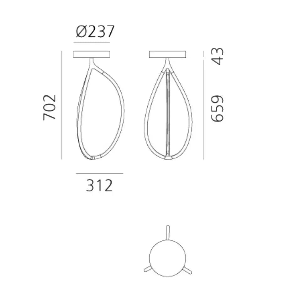 Artemide Arrival 70 Ceiling Light | All Square Lighting