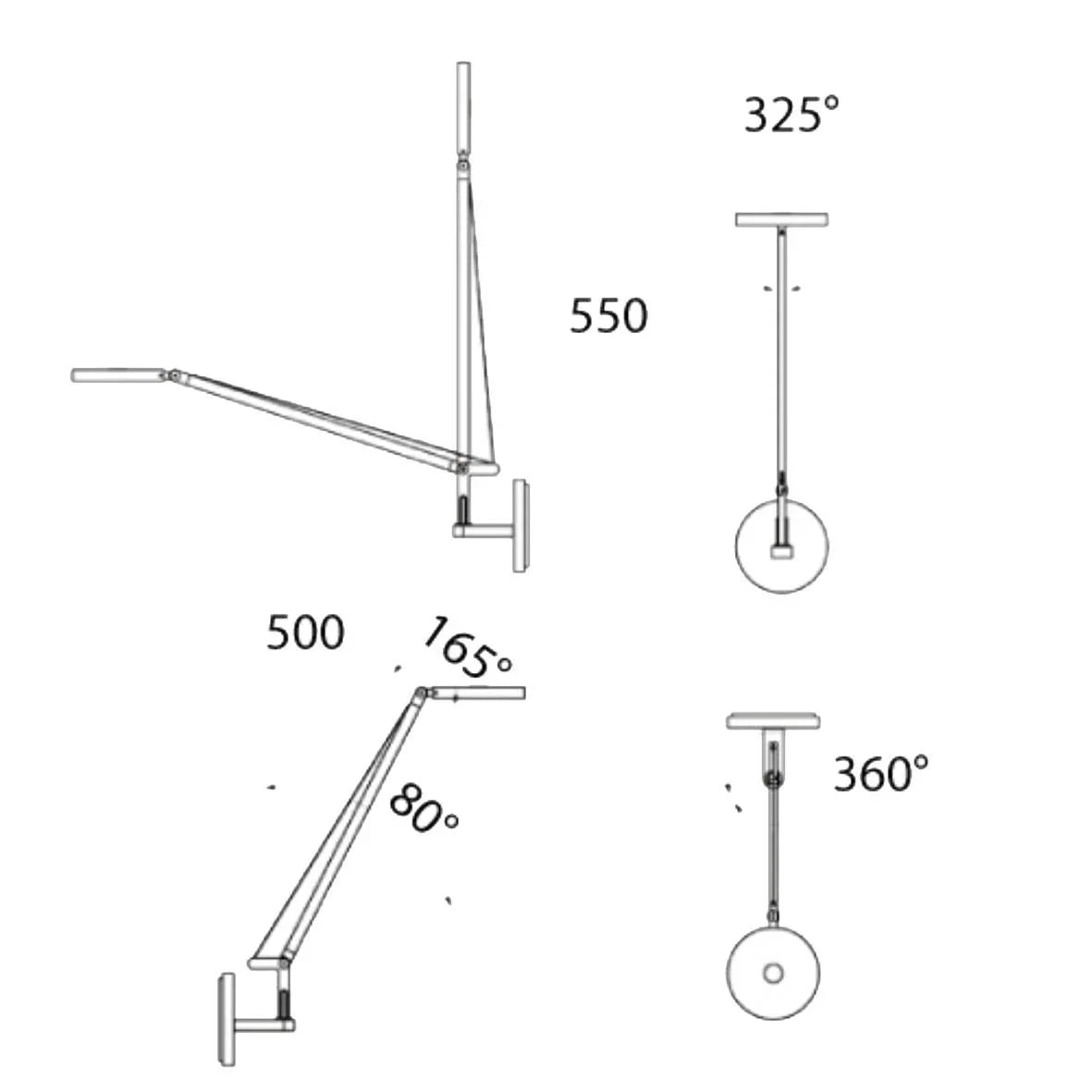 Artemide Demetra Micro Wall Light | All Square Lighting