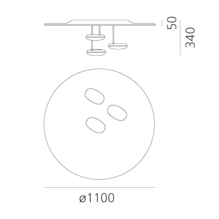 Artemide Droplet Ceiling Light | All Square Lighting