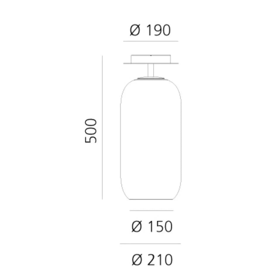 Artemide Gople Ceiling Light | All Square Lighting