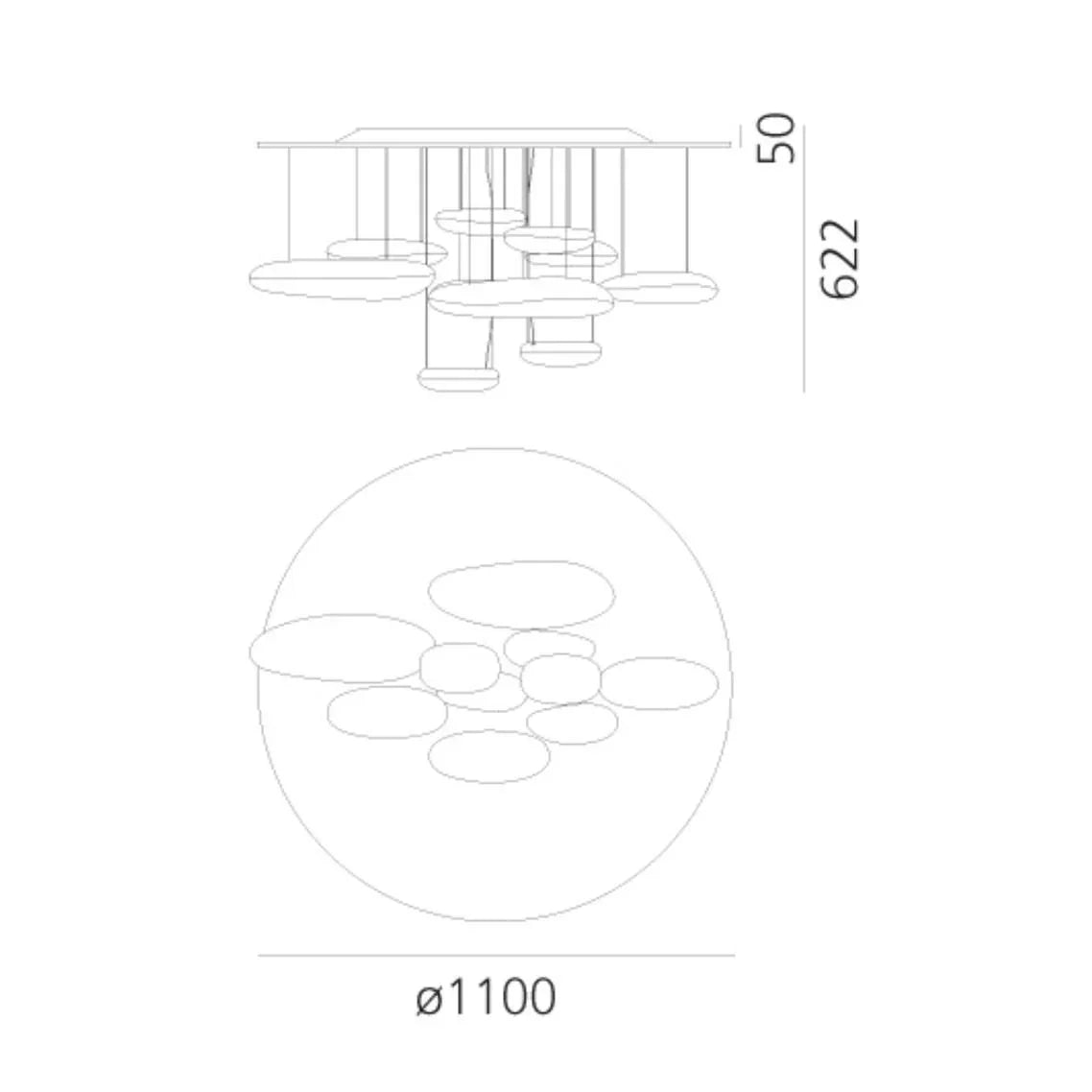 Artemide Mercury LED Ceiling Light | All Square Lighting