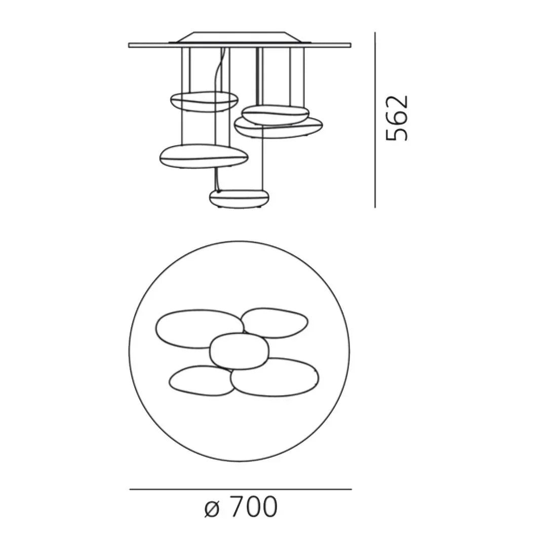 Artemide Mercury Mini LED Ceiling Light | All Square Lighting