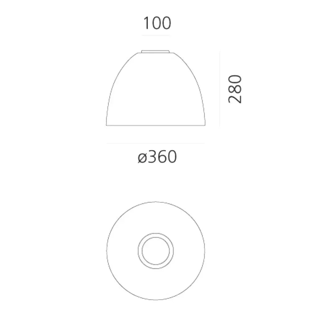 Artemide Nur Gloss Mini Ceiling Light | All Square Lighting
