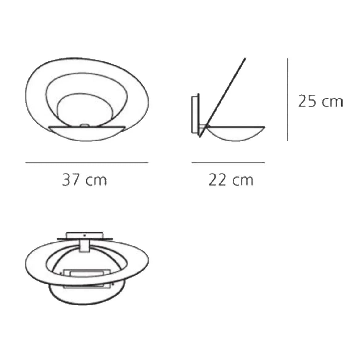 Artemide Pirce Wall Light | All Square Lighting