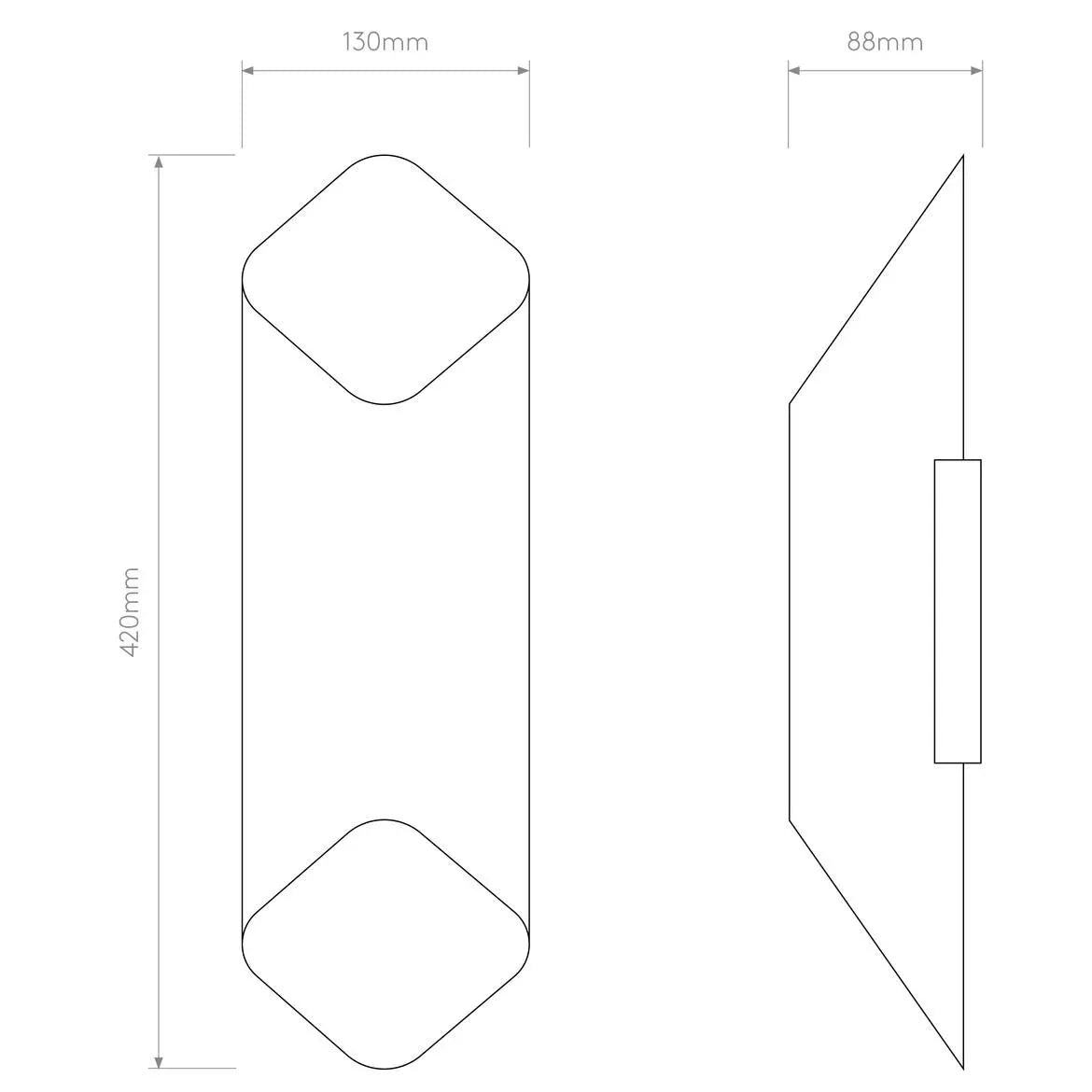 Astro Lighting Ako 420 Wall Light | All Square Lighting