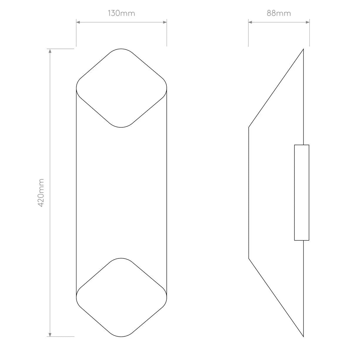 Astro Lighting Ako 600 Wall Light | All Square Lighting