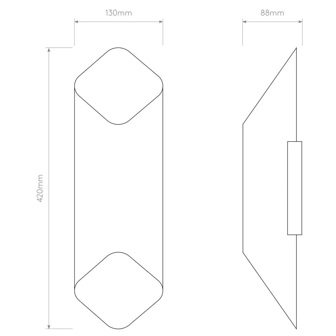 Astro Lighting Ako 600 Wall Light | All Square Lighting