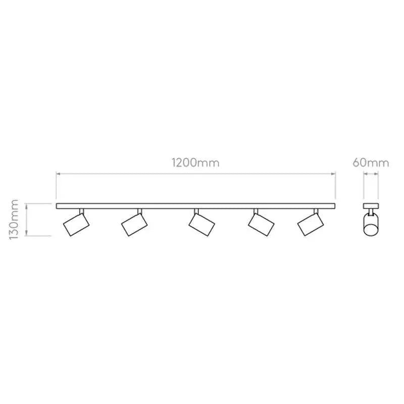 Astro Lighting Ascoli Five Bar Spotlight | All Square Lighting