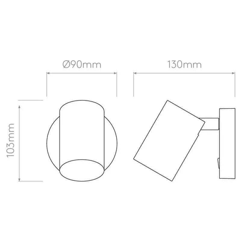 Astro Lighting Ascoli Single Switched Spotlight | All Square Lighting