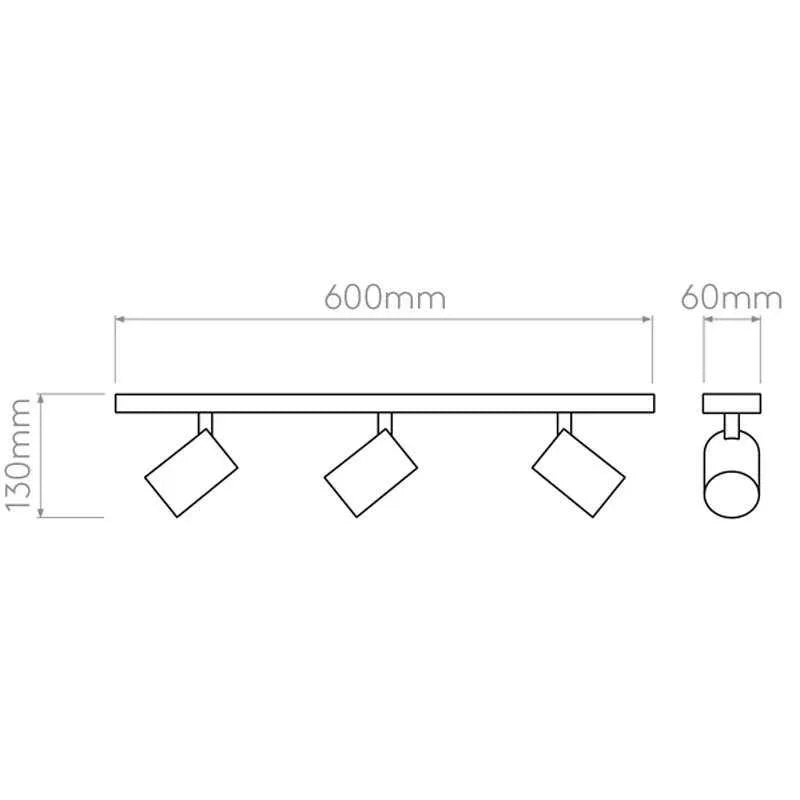 Astro Lighting Ascoli Triple Bar Spotlight | All Square Lighting