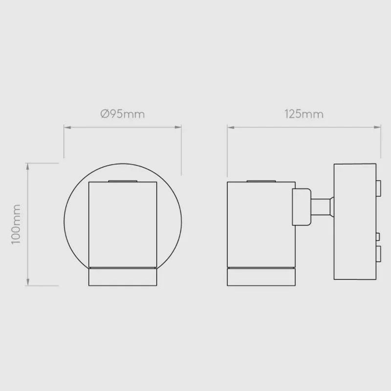 Astro Lighting Bayville Single Spot Wall Light | All Square Lighting