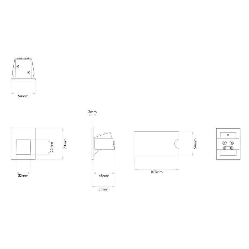 Astro Lighting Borgo 54 Wall Light | All Square Lighting