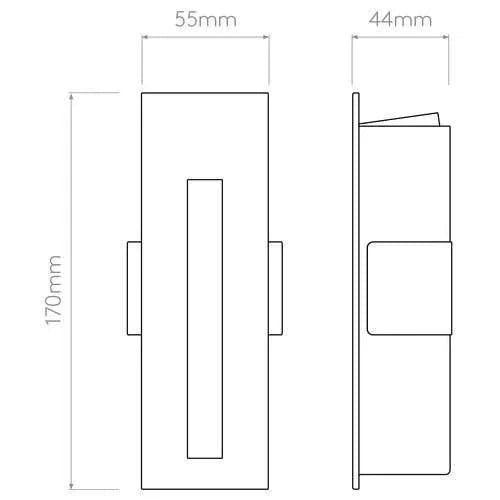 Astro Lighting Borgo 55 Wall Light | All Square Lighting