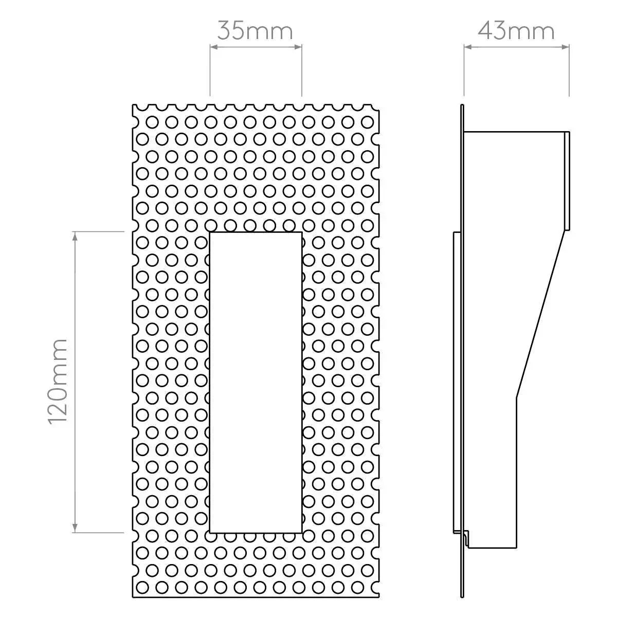 Astro Lighting Borgo Trimless 35 Wall Light | All Square Lighting