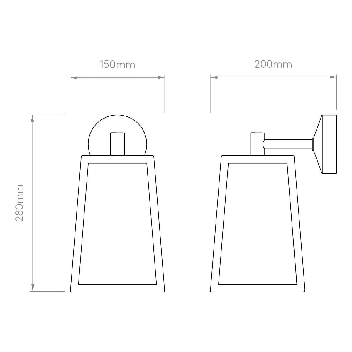 Astro Lighting Calvi 215 Wall Light | All Square Lighting