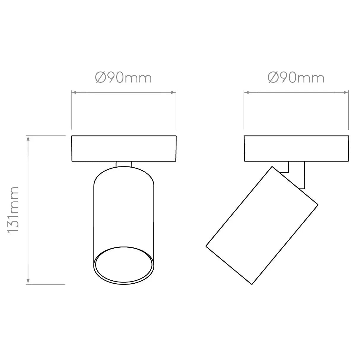 Astro Lighting Can 50 Single Spotlight | All Square Lighting