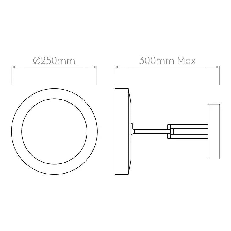 Astro Lighting Catena Illuminated Mirror | All Square Lighting