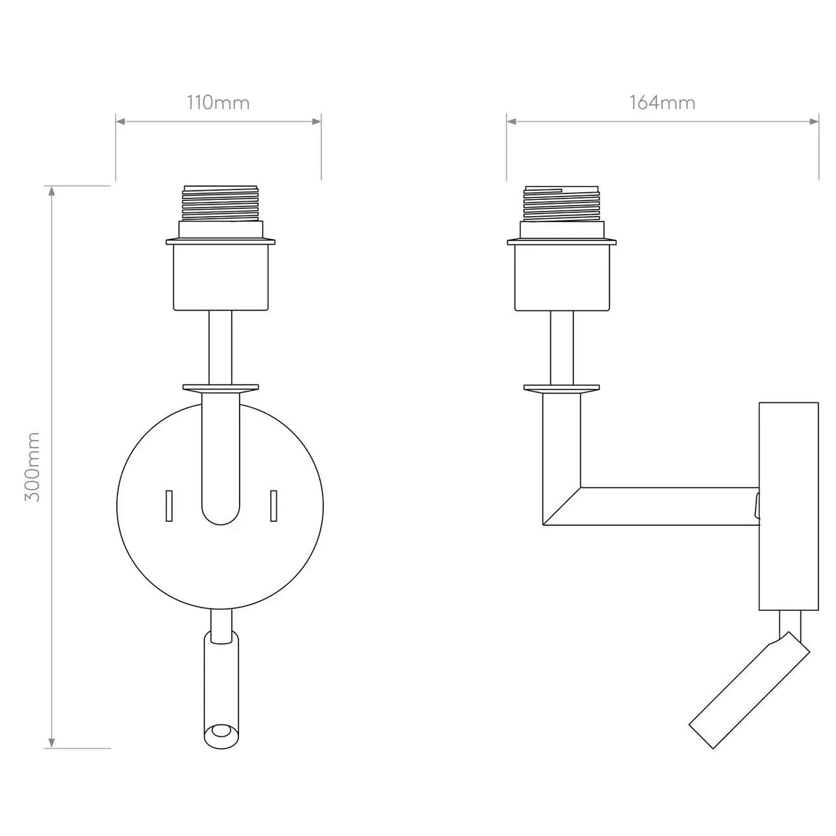 Astro Lighting Club Reader Wall Light | All Square Lighting