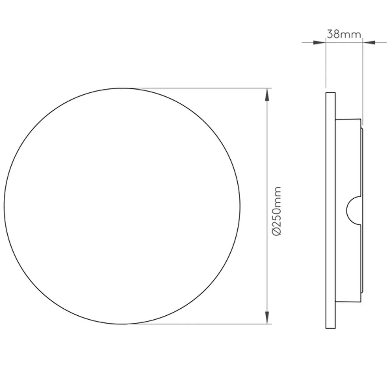Astro Lighting Eclipse Round 250 LED Wall Light | All Square Lighting
