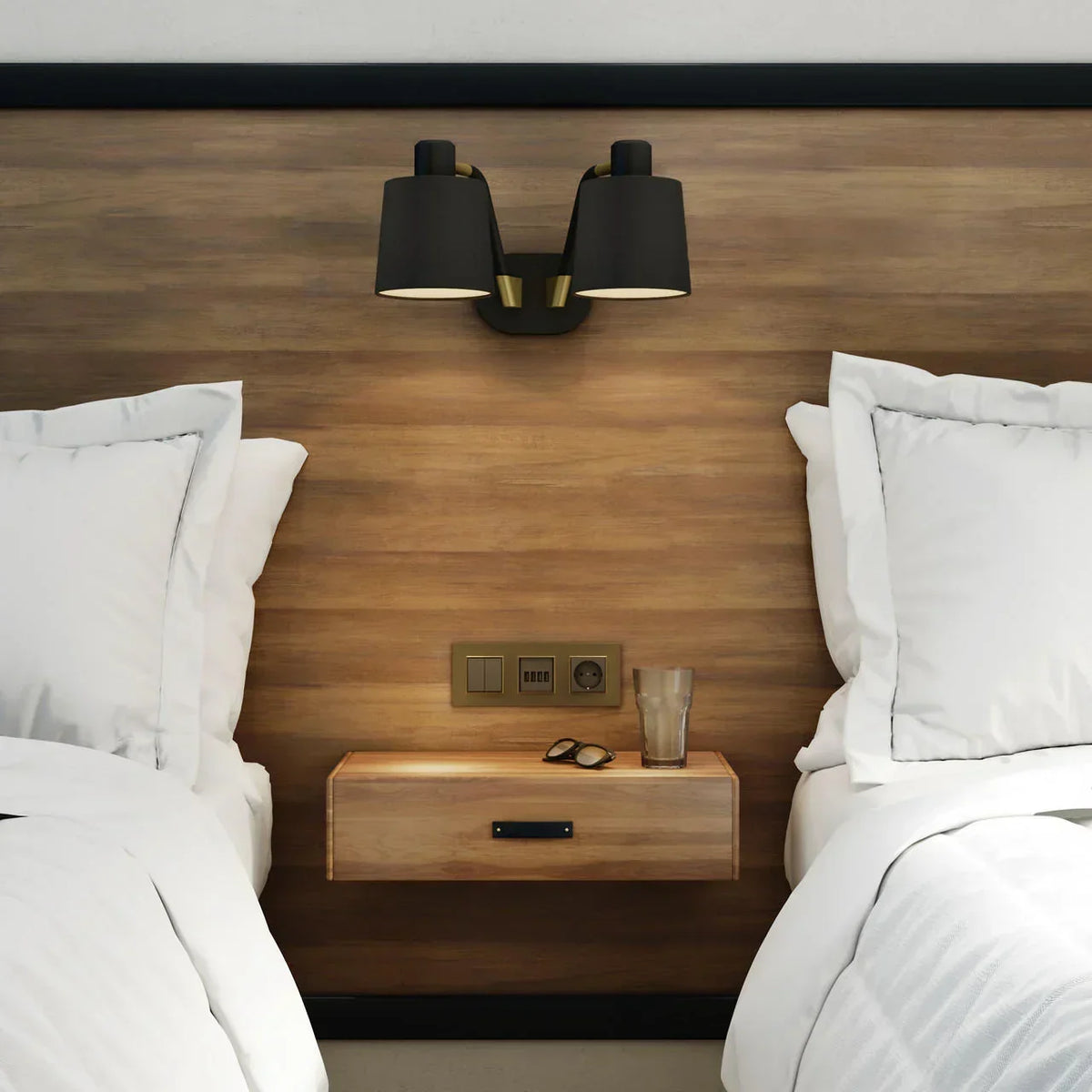 Astro Lighting Edward Twin Wall Light | All Square Lighting