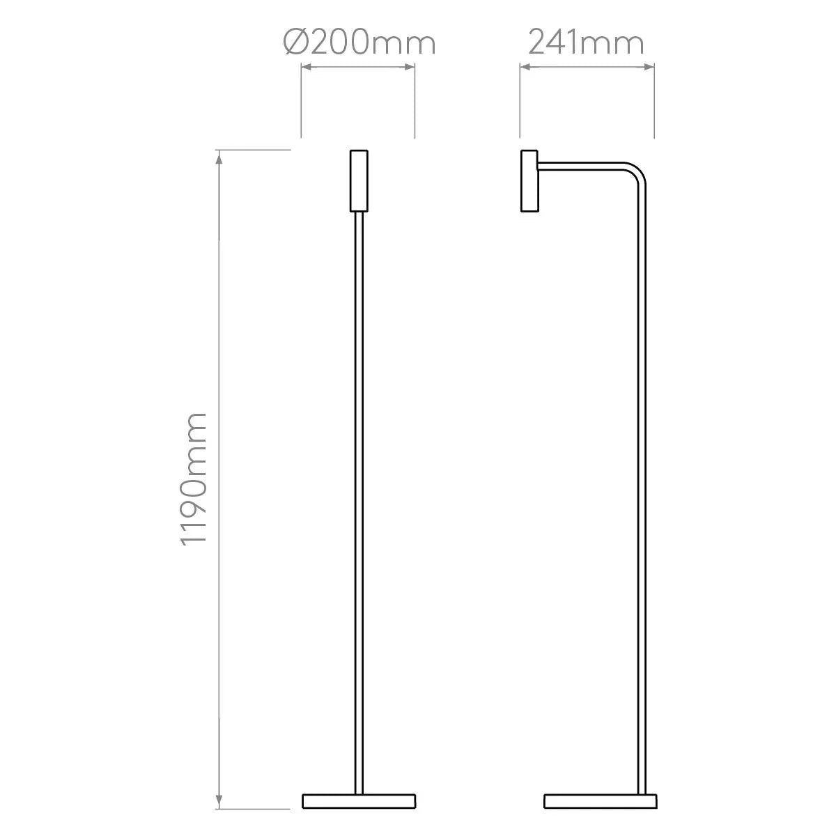 Astro Lighting Enna Floor Lamp | All Square Lighting