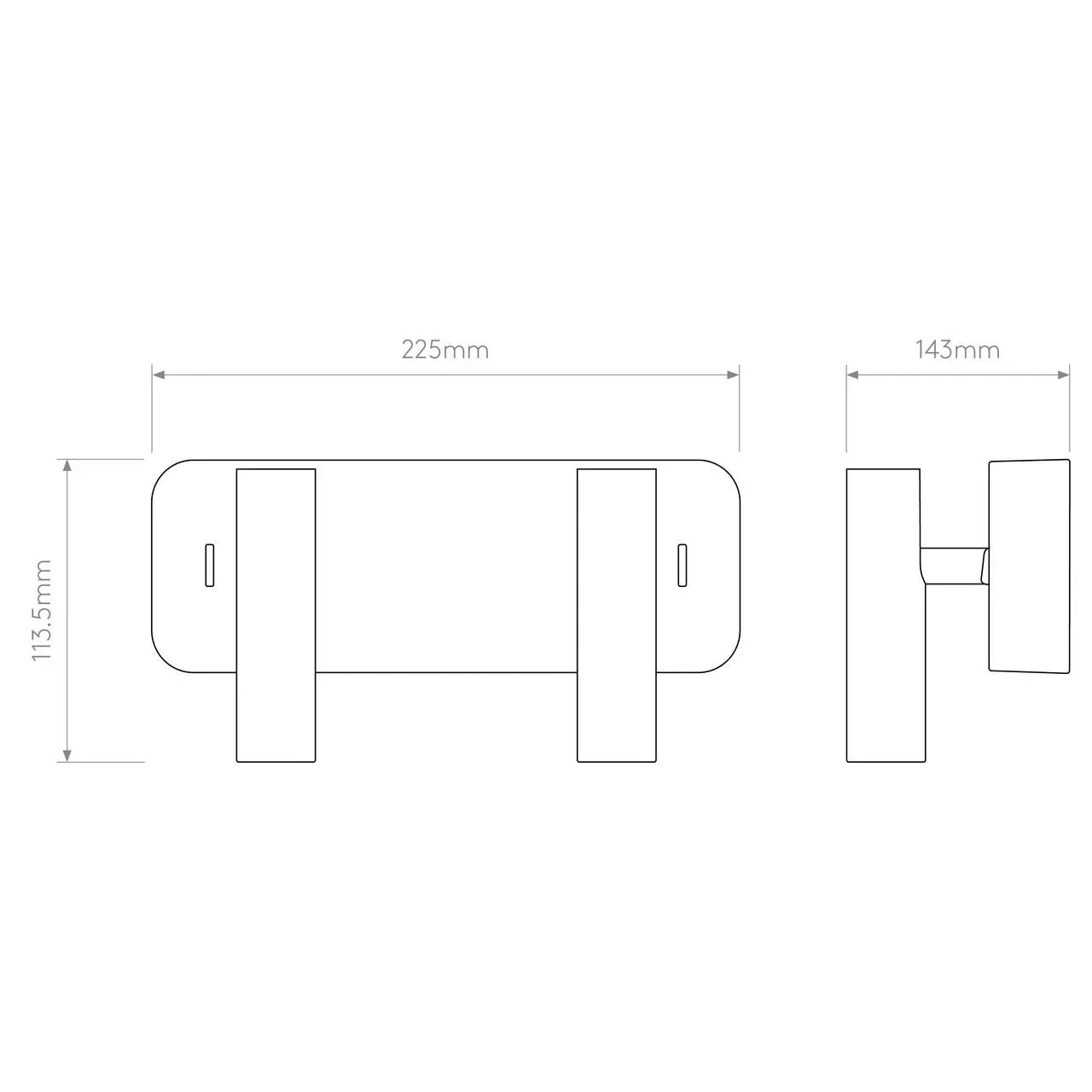 Astro Lighting Enna Twin Wall Light | All Square Lighting