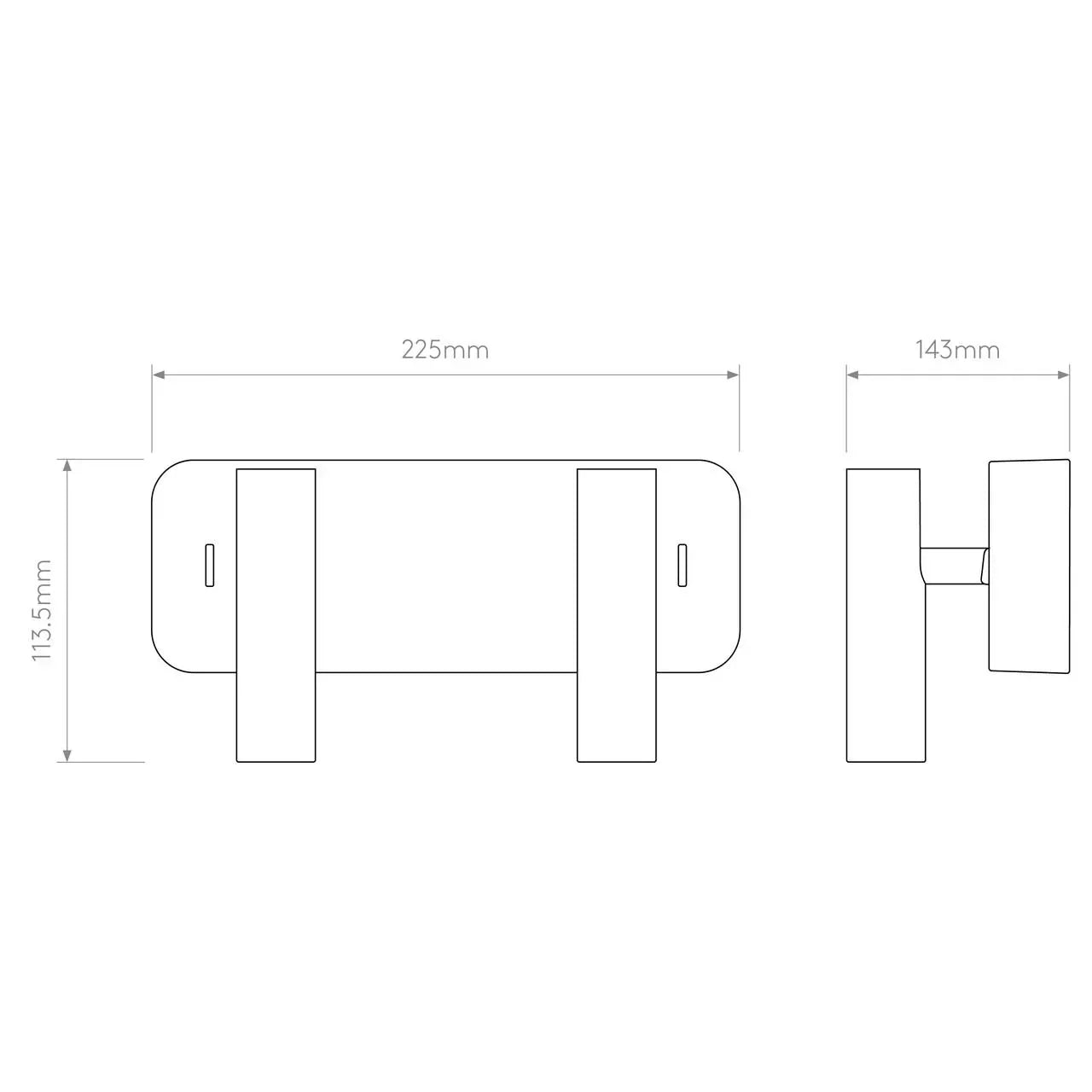 Astro Lighting Enna Twin Wall Light | All Square Lighting