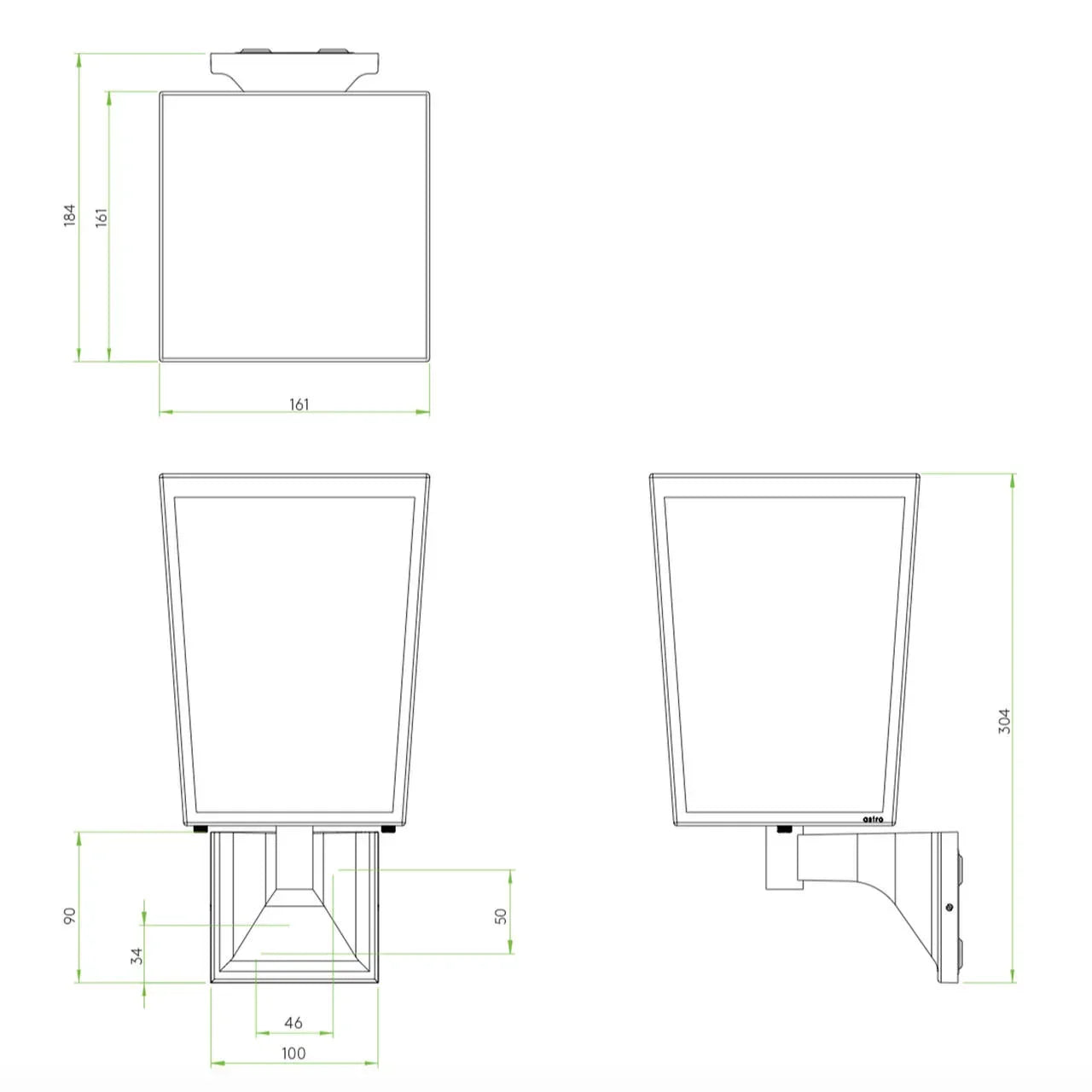 Astro Lighting Farringdon Wall Light | All Square Lighting
