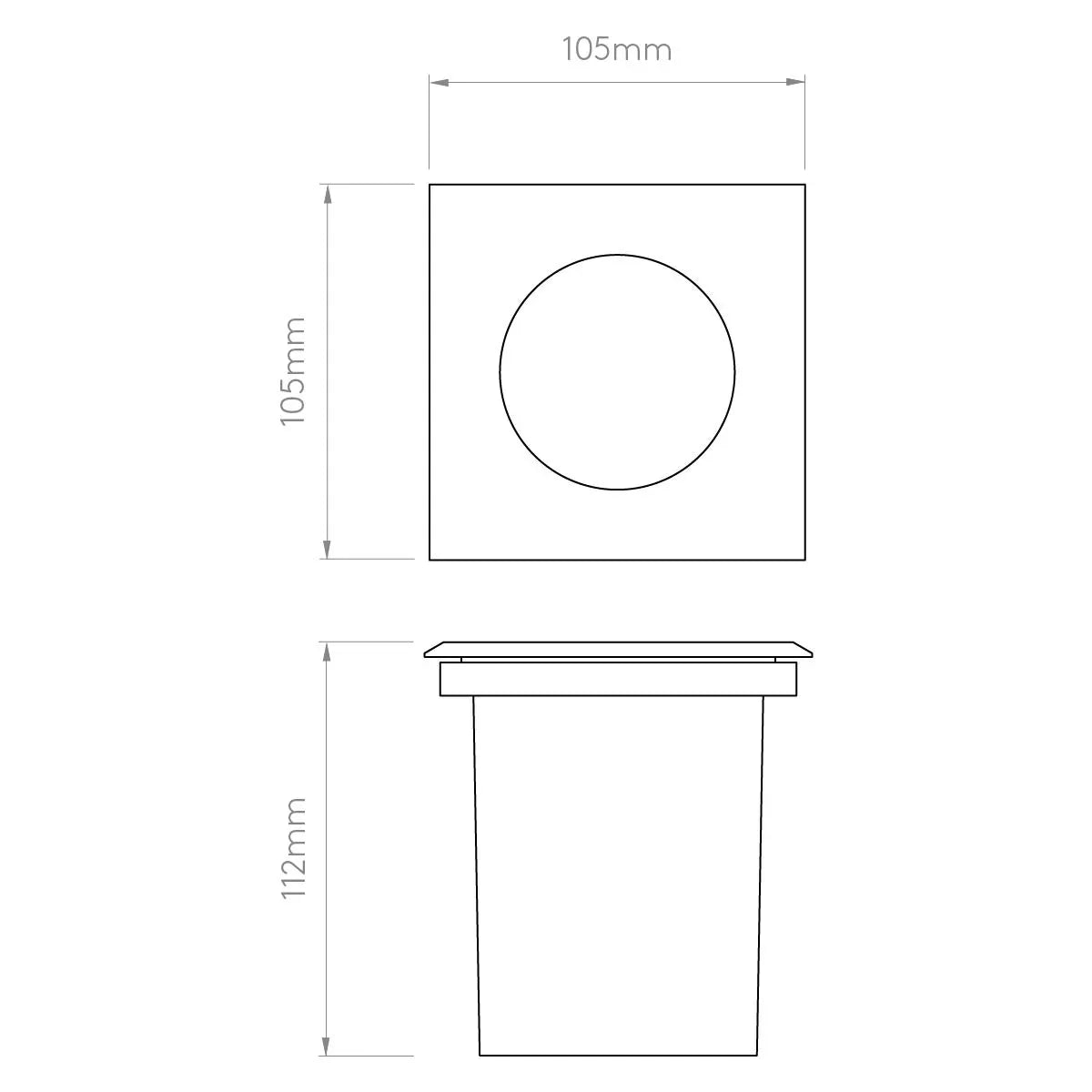 Astro Lighting Gramos Square In Ground Light | All Square Lighting