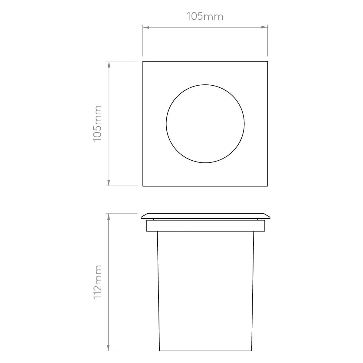 Astro Lighting Gramos Square In Ground Light | All Square Lighting