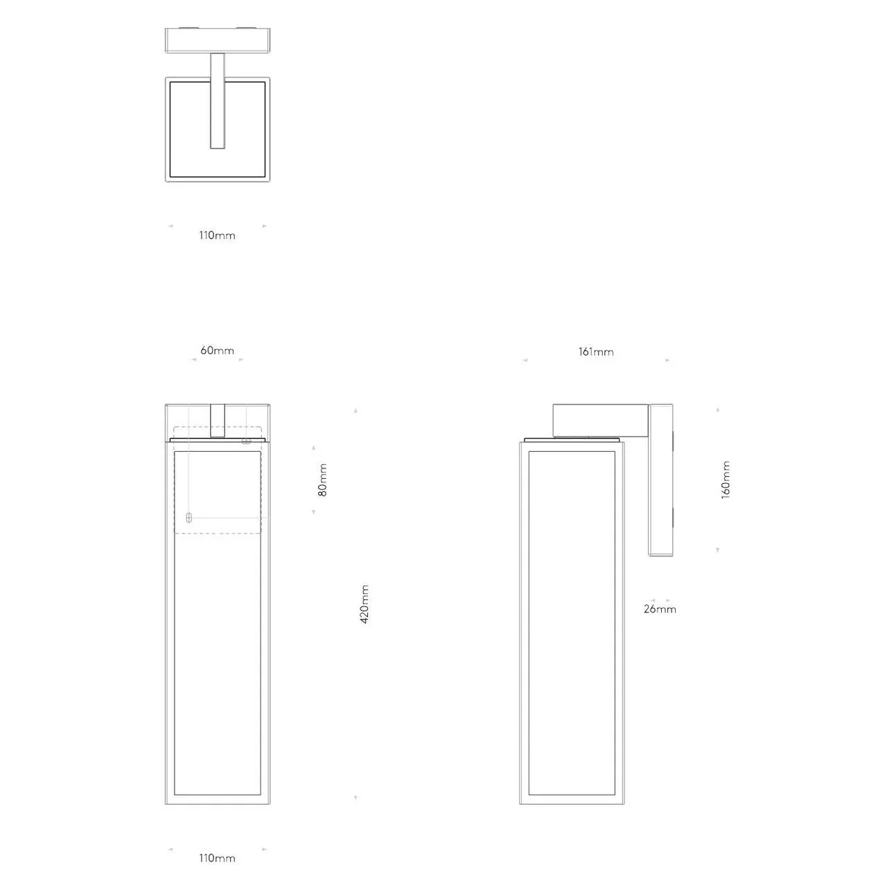 Astro Lighting Harvard Lantern Wall Light | All Square Lighting