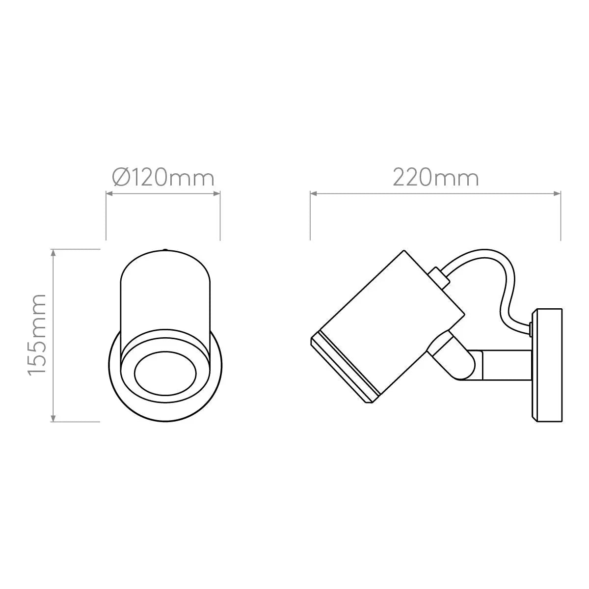 Astro Lighting Jura Single Spotlight | All Square Lighting