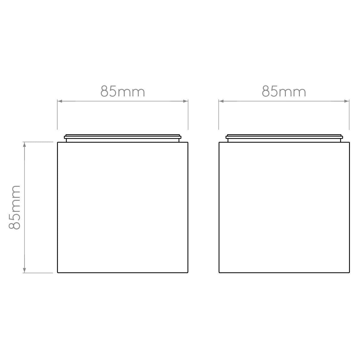 Astro Lighting Kos Square II Ceiling Light | All Square Lighting