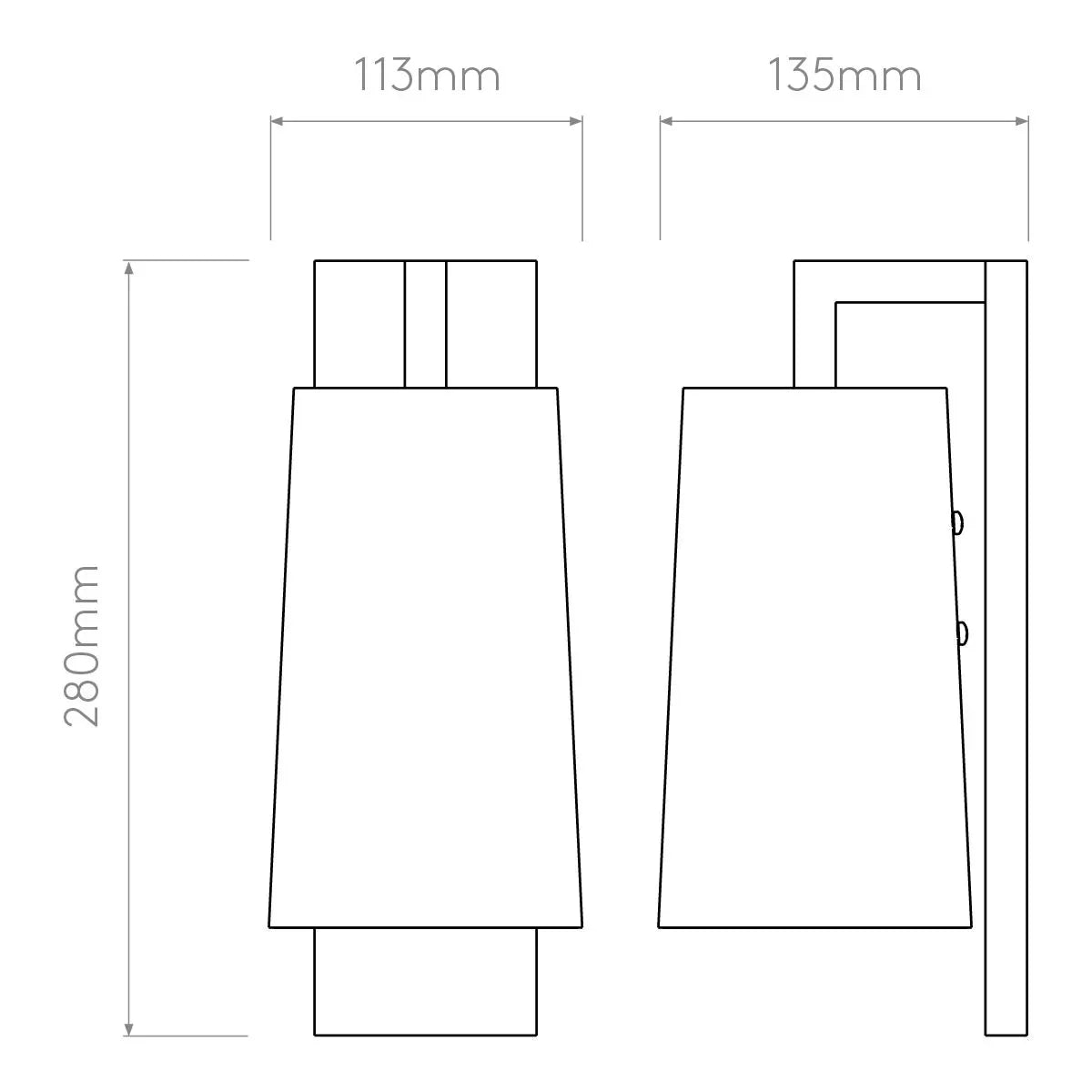 Astro Lighting Lago 280 Wall Light | All Square Lighting
