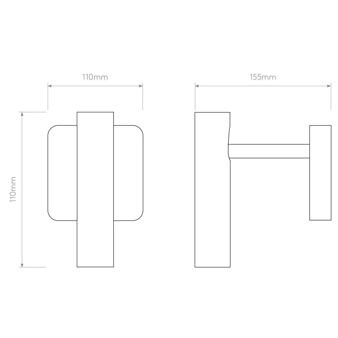 Astro Lighting Leda Single Wall Light | All Square Lighting