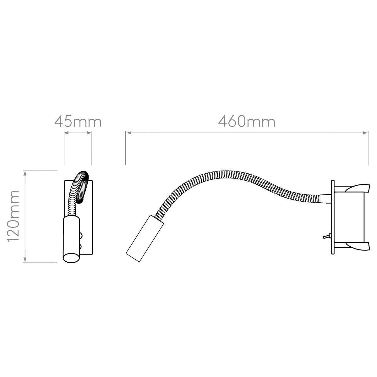 Astro Lighting Leo Switched LED Wall Light | All Square Lighting