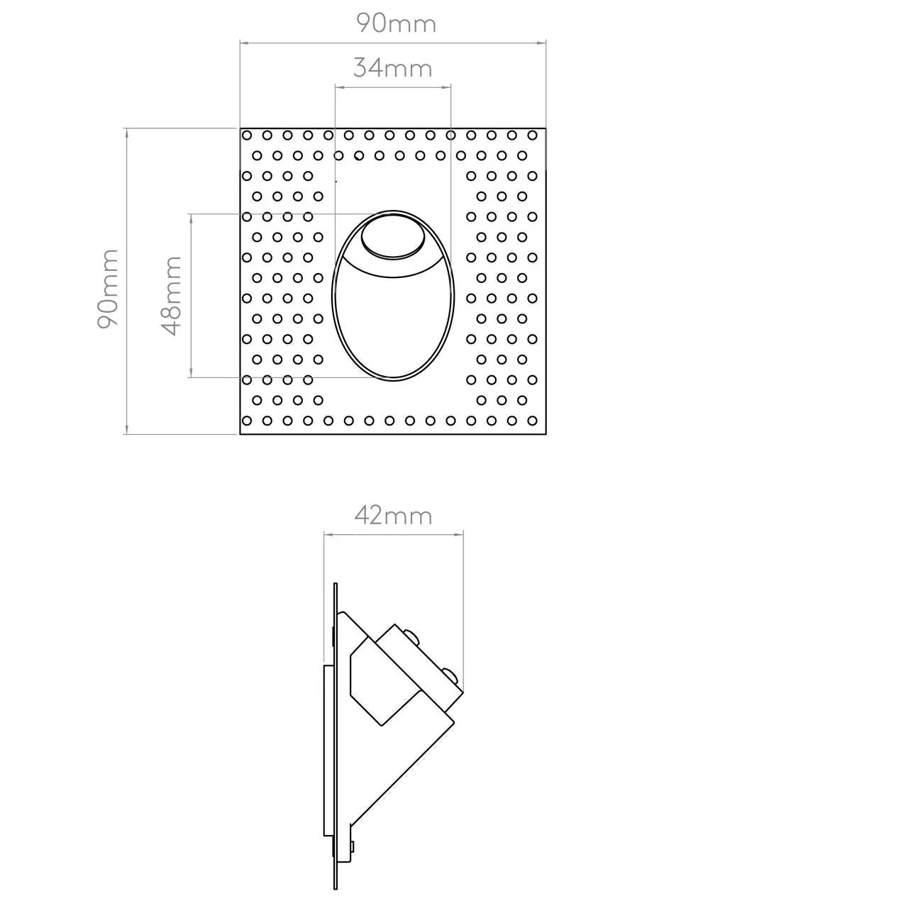 Astro Lighting Leros Trimless LED Wall Light | All Square Lighting