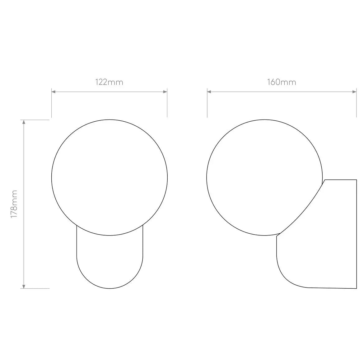 Astro Lighting Lyra Single Wall Light | All Square Lighting