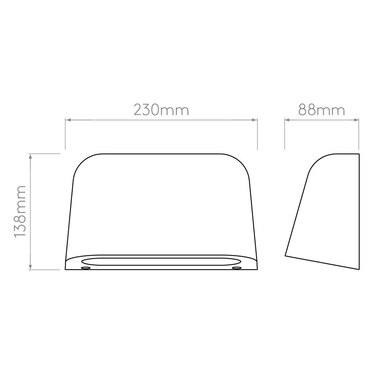 Astro Lighting Mast Twin Concrete Wall Light | All Square Lighting