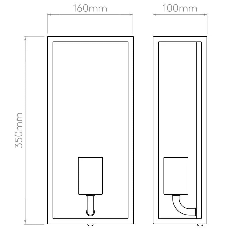 Astro Lighting Messina 160 II Wall Light | All Square Lighting