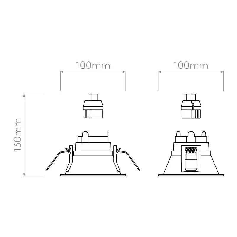 Astro Lighting Minima Slimline Square Fixed Fire-Rated IP65 Downlight | All Square Lighting