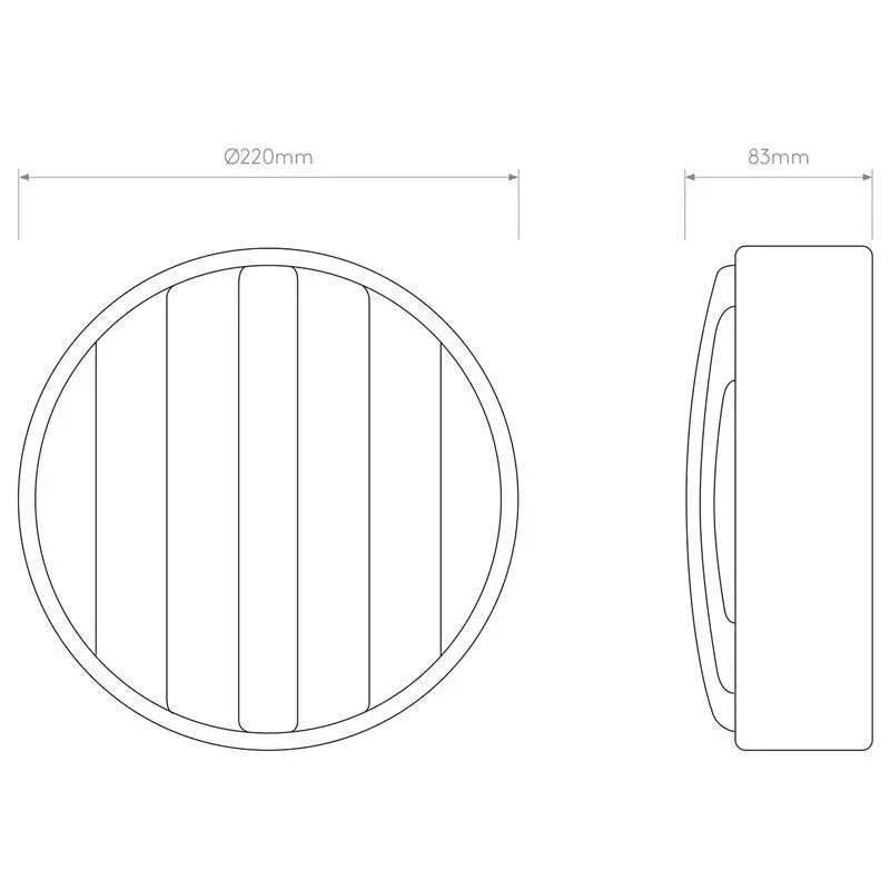 Astro Lighting Montreal Round 220 Coastal Wall Light | All Square Lighting
