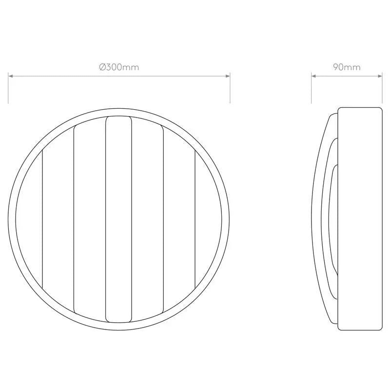 Astro Lighting Montreal Round 300 Coastal Wall Light | All Square Lighting