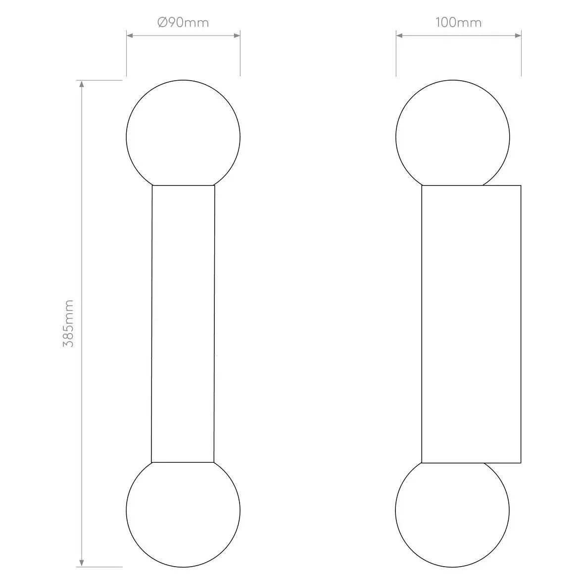 Astro Lighting Ortona Twin Wall Light | All Square Lighting