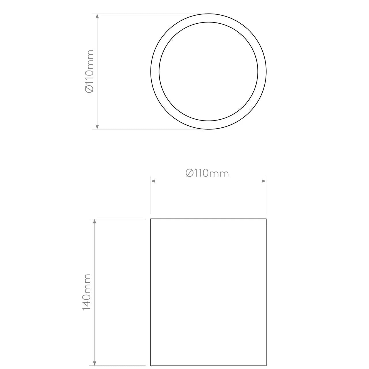 Astro Lighting Osca Round 140 | All Square Lighting