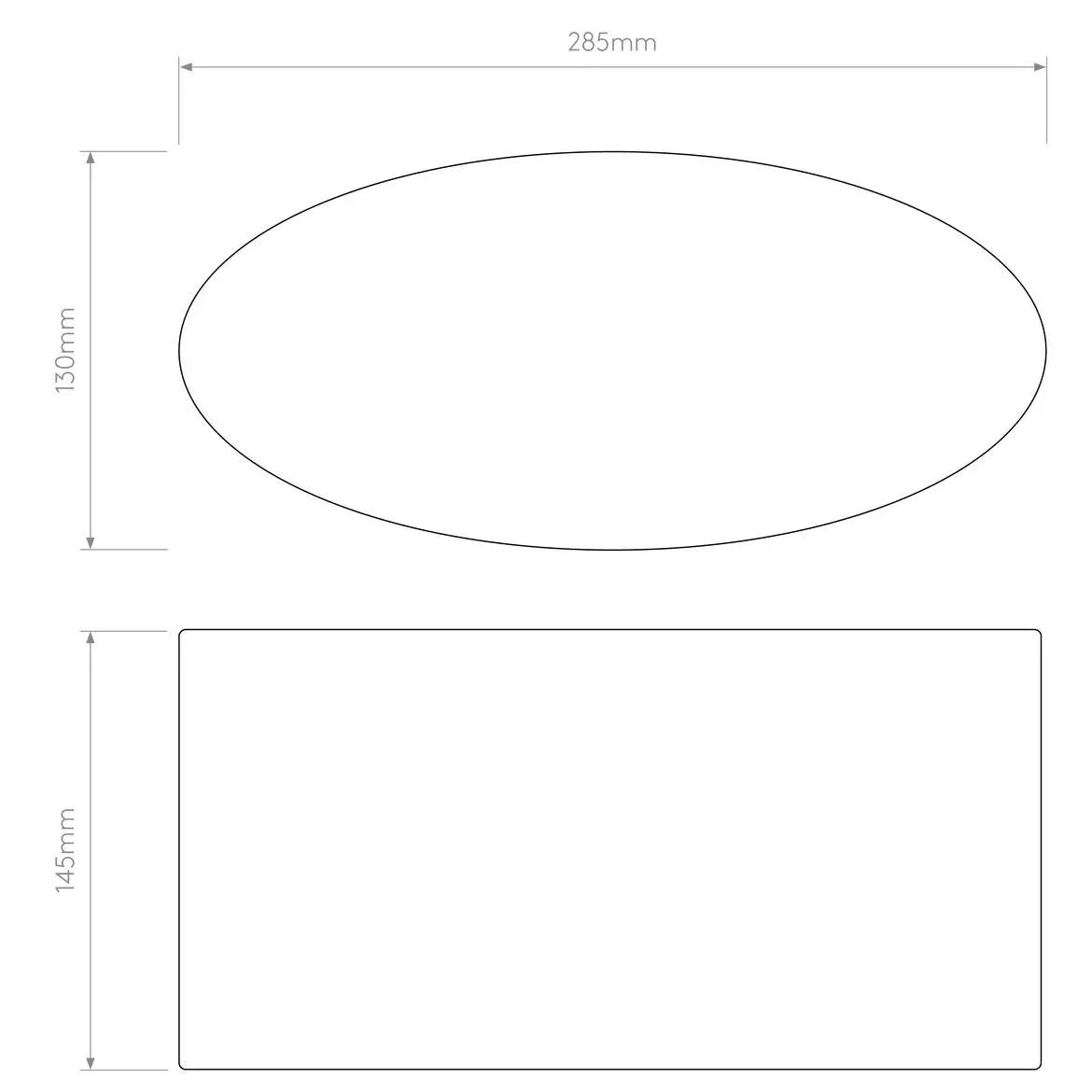 Astro Lighting Oval 285 Shade | All Square Lighting
