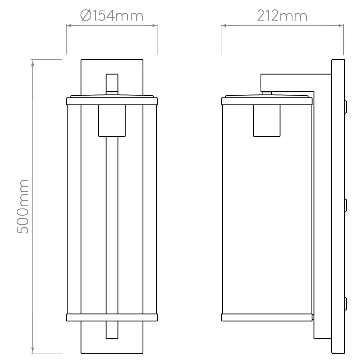 Astro Lighting Pimlico 500 Wall Light | All Square Lighting