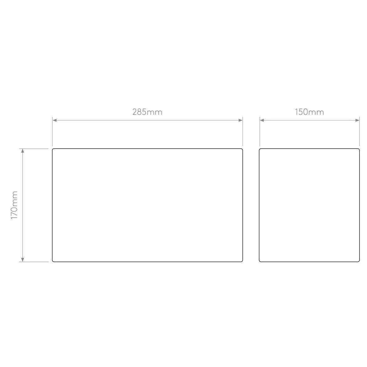 Astro Lighting Rectangle 285 Shade | All Square Lighting