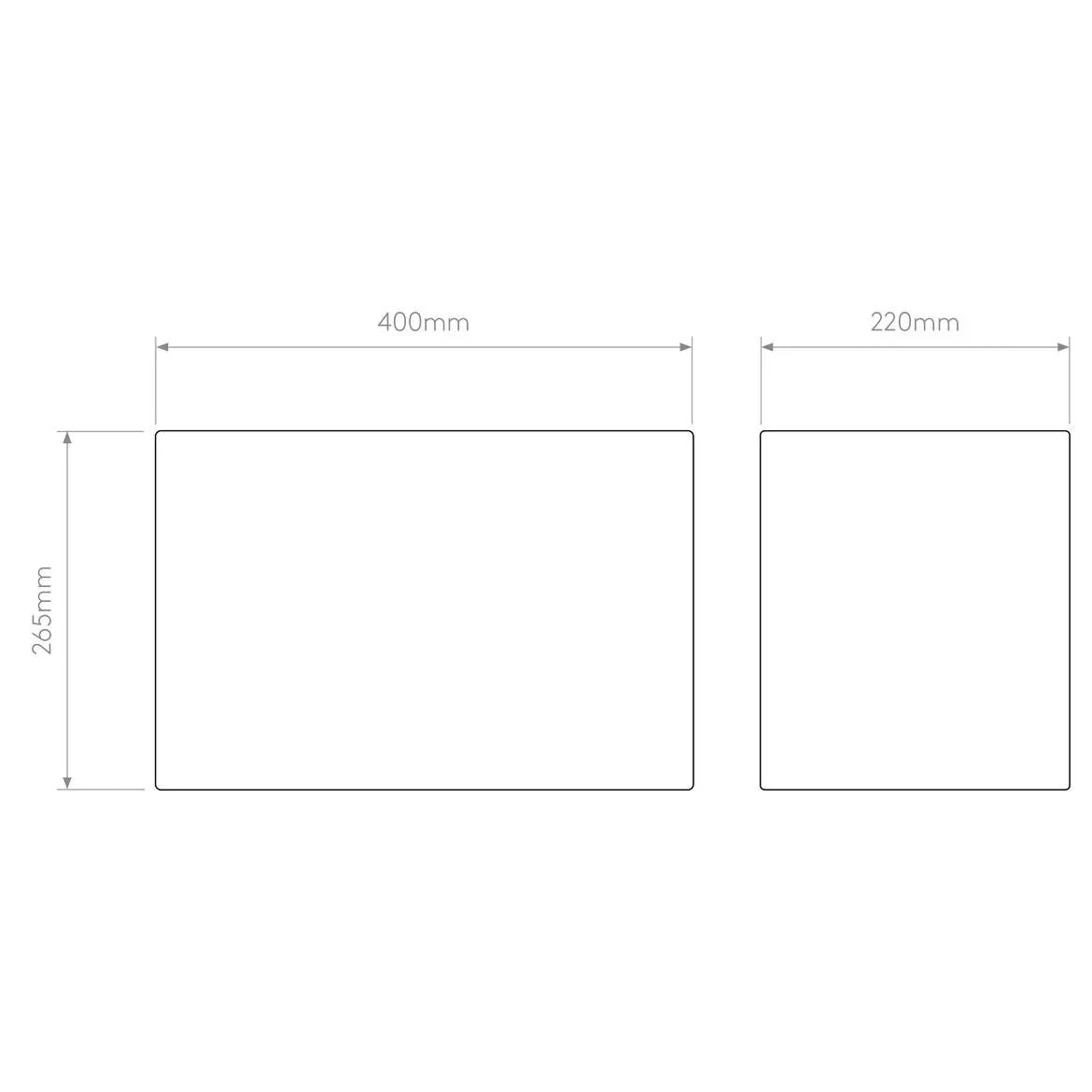 Astro Lighting Rectangle 400 Shade | All Square Lighting